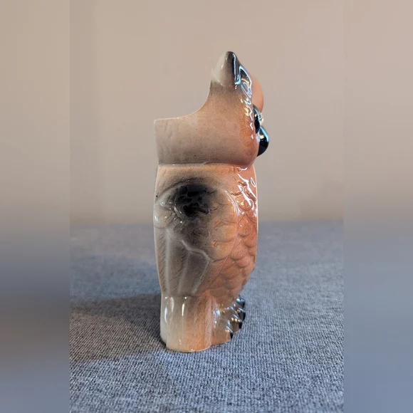 Lefton, Decorative Vintage Jewel/Rhinestone Eye Owl with Painted Clock, … - Picture 2 of 5